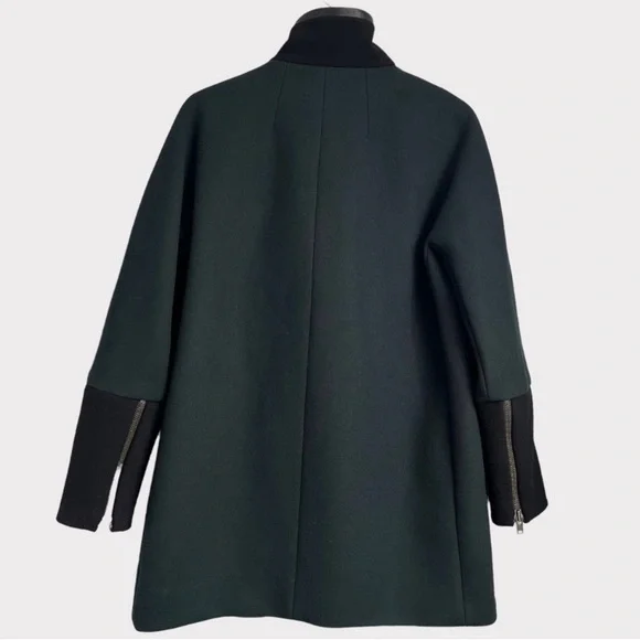 Madewell Green and Black Women's Coat - Picture 3 of 4